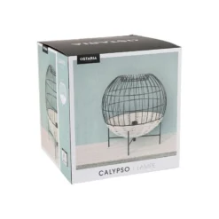 Lampe à Poser Calypso Boule Rotin Et Métal Ostaria -ATMOSPHERA Boutique lampe a poser calypso boule rotin et metal ostaria 3