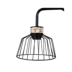 Lampe à Poser Filaire Métal Et Rotin Lady Ostaria -ATMOSPHERA Boutique lampe a poser filaire metal et rotin lady ostaria 2