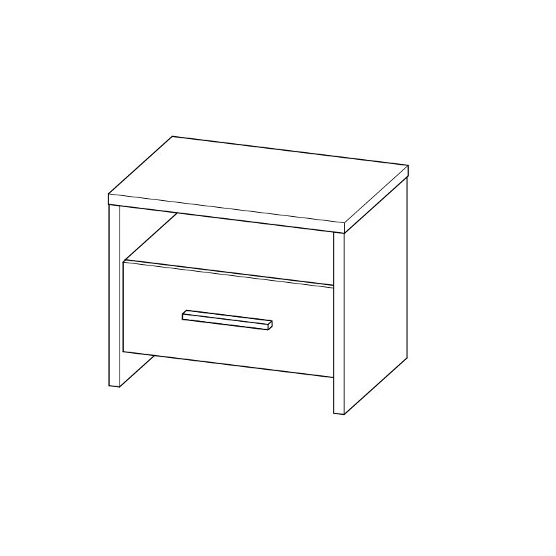 Demeyere Chevet Kansas 1 Tiroir 1 Niche 6 Demeyere Chevet Kansas 1 Tiroir 1 Niche – Image 6