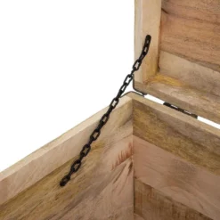 Malle Pouf Vintage En Bois Atmosphera -ATMOSPHERA Boutique malle pouf vintage en bois atmosphera 3