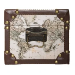 Malles Mappemonde - Lot De 4 - Atmosphera -ATMOSPHERA Boutique malles mappemonde lot de 4 atmosphera 2