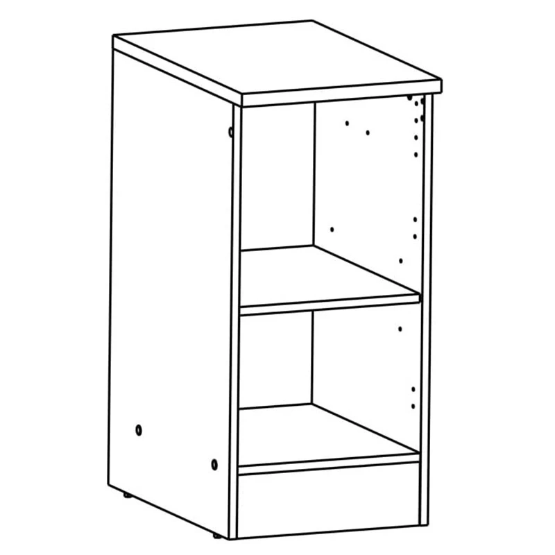 Demeyere Meuble Bas 1 Porte 40 Cm Origan Noir Et Bois 4 Demeyere Meuble Bas 1 Porte 40 Cm Origan Noir Et Bois – Image 4