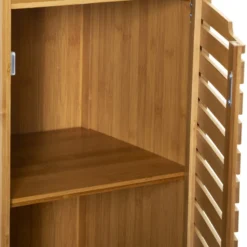 Meuble Bas Salle Bain 1 Porte 1 Niche Bambou Sicela -ATMOSPHERA Boutique meuble bas salle bain 1 porte 1 niche bambou sicela 2