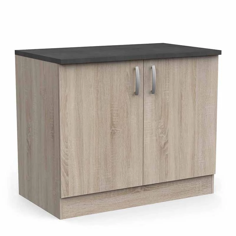 Demeyere Meuble De Cuisine Bas 2 Portes 100cm Paprika 1 Demeyere Meuble De Cuisine Bas 2 Portes 100cm Paprika