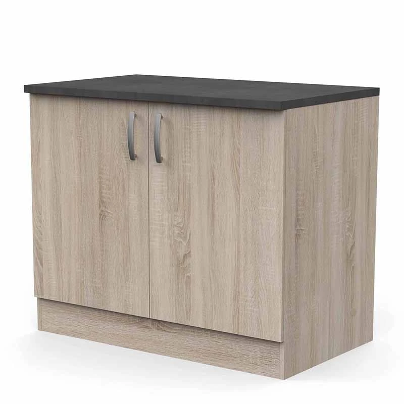 Demeyere Meuble De Cuisine Bas 2 Portes 100cm Paprika 5 Demeyere Meuble De Cuisine Bas 2 Portes 100cm Paprika – Image 5