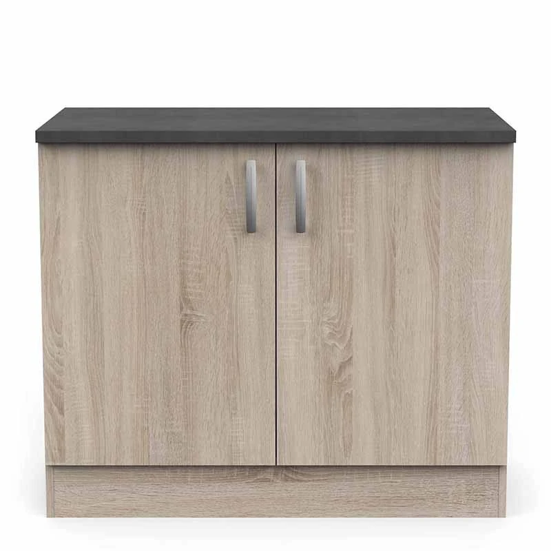 Demeyere Meuble De Cuisine Bas 2 Portes 100cm Paprika 6 Demeyere Meuble De Cuisine Bas 2 Portes 100cm Paprika – Image 6