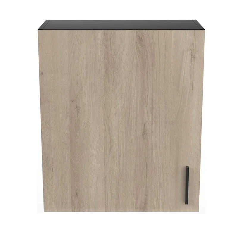 Demeyere Meuble Haut 1 Porte 60 Cm Origan Noir Et Bois 2 Demeyere Meuble Haut 1 Porte 60 Cm Origan Noir Et Bois – Image 2
