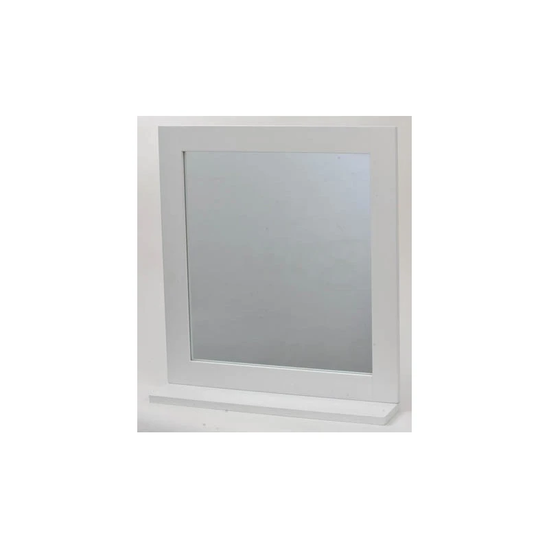 Miroir Avec Tablette Blanc Miami 2 Miroir Avec Tablette Blanc Miami – Image 2