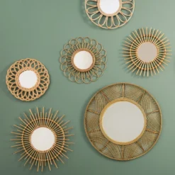 Miroir Rotin Fleur D56 Atmosphera -ATMOSPHERA Boutique miroir rotin fleur d56 atmosphera 2