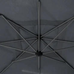 Parasol Décentré Carré Manoa Ardoise Hespéride -ATMOSPHERA Boutique parasol decentre carre manoa ardoise hesperide 1 2