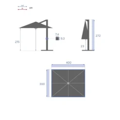 Parasol Décentré Eléa Inclinable Rectangulaire Oléfine Anthracite Hespéride 10 Parasol Décentré Eléa Inclinable Rectangulaire Oléfine Anthracite Hespéride -ATMOSPHERA Boutique parasol decentre elea inclinable rectangulaire olefine anthracite hesperide 3