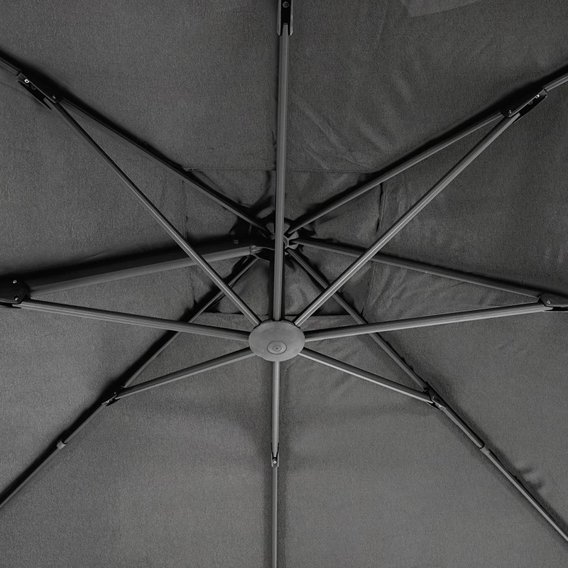 Parasol Décentré Eléa Inclinable Rectangulaire Oléfine Anthracite Hespéride 7 Parasol Décentré Eléa Inclinable Rectangulaire Oléfine Anthracite Hespéride – Image 7