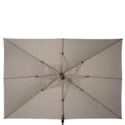 Parasol Déporté Rectangulaire Soly Honey Et Noisette Hespéride -ATMOSPHERA Boutique parasol deporte rectangulaire soly honey noisette hesperide 2