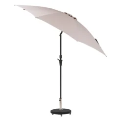 Parasol Droit Rond 2,7m Sisko Taupe Hespéride -ATMOSPHERA Boutique parasol droit rond 27m sisko taupe hesperide 2