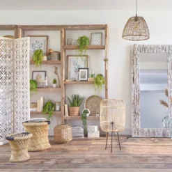 Paravent Bois Nomade Blanc Atmosphera -ATMOSPHERA Boutique paravent bois nomade blanc atmosphera 2