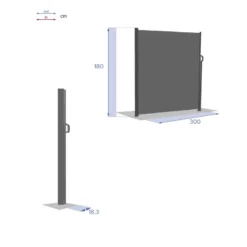 Paravent écran Antao Graphite Hespéride -ATMOSPHERA Boutique paravent ecran antao graphite hesperide 1 6