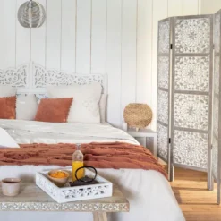 Paravent En Bois Etnik Ajouré Atmosphera -ATMOSPHERA Boutique paravent en bois etnik ajoure atmosphera 3