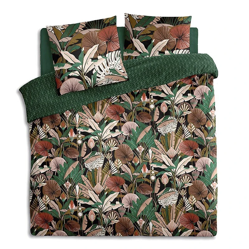 Parure De Lit Forêt Vert Et Motifs 240x220 Atmosphera 1 Parure De Lit Forêt Vert Et Motifs 240x220 Atmosphera
