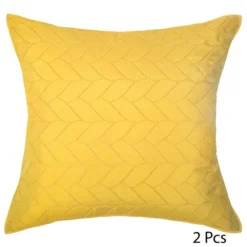 PARURE LIT 2 P. TRESSES DESSUS LIT 2 TAIES OCRE ATMOSPHERA -ATMOSPHERA Boutique parure lit 2 p tresses dessus lit 2 taies ocre atmosphera 2