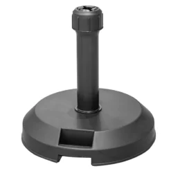 Pied De Parasol 17kg Béton Noir Hespéride