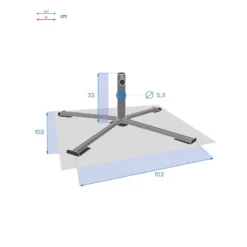 Pied De Parasol Pliant Grand Modèle Anthracite Hespéride -ATMOSPHERA Boutique pied de parasol pliant grand modele anthracite hesperide 4