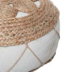 Pouf En Jute Ajouré 43x18 Atmosphera -ATMOSPHERA Boutique pouf en jute ajoure 43x18 atmosphera 2