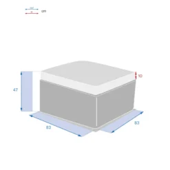 Pouf Extérieur Savinia Coloris Tahini Hespéride -ATMOSPHERA Boutique pouf exterieur savinia coloris tahini hesperide 3