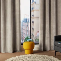 Rideau Taupe Lilou 140x260 Atmosphera