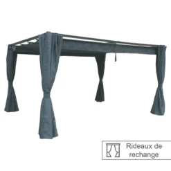 Rideaux Ardoises Pour Tonnelle Rectangulaire Palmeira Hespéride