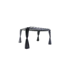 Rideaux Opaques Pour Tonnelle Belize 3,8x3m Hespéride -ATMOSPHERA Boutique rideaux opaques pour tonnelle belize 38x3m hesperide 2