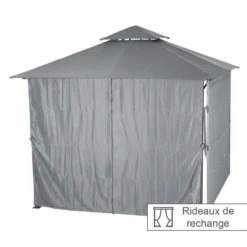 Rideaux Remplacement Tonnelle Ardoise Amalya Hespéride