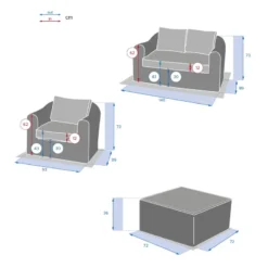 Salon 4 Places Moorea Savana Hespéride -ATMOSPHERA Boutique salon 4 places moorea savana hesperide 3
