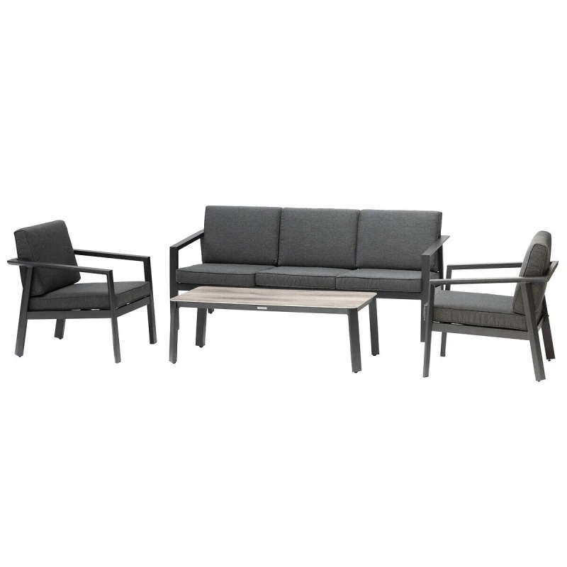 Salon De Jardin 5 Places Pavane Graphite Hespéride 2 Salon De Jardin 5 Places Pavane Graphite Hespéride – Image 2