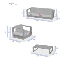 Salon De Jardin Allure Gris Minéral/blanc 5p Hespéride 13 Salon De Jardin Allure Gris Minéral/blanc 5p Hespéride -ATMOSPHERA Boutique salon de jardin allure gris mineralblanc 5p hesperide 3