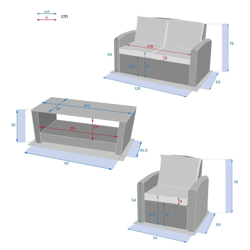 Salon De Jardin Polynésia Coloris Havane Hespéride 9 Salon De Jardin Polynésia Coloris Havane Hespéride – Image 9