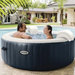 Spa Gonflable 4 Places Bulles Et Leds Blue Navy Intex -ATMOSPHERA Boutique spa gonflable blue navy 4 places intex 5