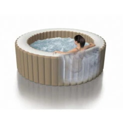 Spa Gonflable Sahara Rond 6 Places Intex -ATMOSPHERA Boutique spa gonflable intex rond beige 6 places 6
