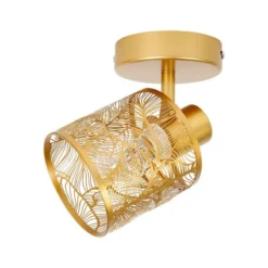 Spot Calathéa Métal Ajouré Doré Ostaria 9 Spot Calathéa Métal Ajouré Doré Ostaria -ATMOSPHERA Boutique spot calathea metal ajoure dore ostaria 3