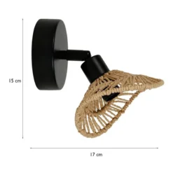 Spot Ozana En Métal Et Corde Ostaria -ATMOSPHERA Boutique spot ozana en metal et corde ostaria 4