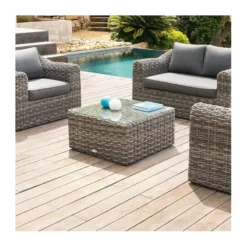 Table Basse Carrée Moorea Terre D'ombre Hespéride -ATMOSPHERA Boutique table basse carree moorea terre ombre hesperide 2