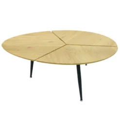 Table Basse Ovale Miller Pieds Métal -ATMOSPHERA Boutique table basse ovale miller pieds metal 4