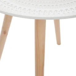 Table Basse Ronde Mileo Blanc Atmosphera -ATMOSPHERA Boutique table basse ronde mileo blanc atmosphera 3