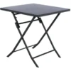 Table Carrée Pliante Greensboro 2p Graphite Hespéride