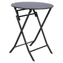 Table Ronde Pliante Greensboro 2p Graphite Hespéride