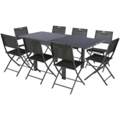 Table Rectangulaire Extensible Piazza 8 P. Graphite Hespéride -ATMOSPHERA Boutique table rectangulaire extensible piazza 8 personnes graphite hesperide 5