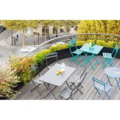 Table Rectangulaire Pliante Greensboro 4p Graphite Hespéride 9 Table Rectangulaire Pliante Greensboro 4p Graphite Hespéride -ATMOSPHERA Boutique table rectangulaire greensboro 110x70cm graphite hesperide 3