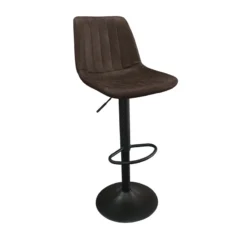 Tabouret De Bar Barcelona PU Brun Foncé