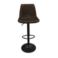 Tabouret De Bar Barcelona PU Brun Foncé -ATMOSPHERA Boutique tabouret de bar barcelona pu brun fonce 5