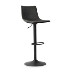 Tabouret De Bar Réglable Trevi PU Noir