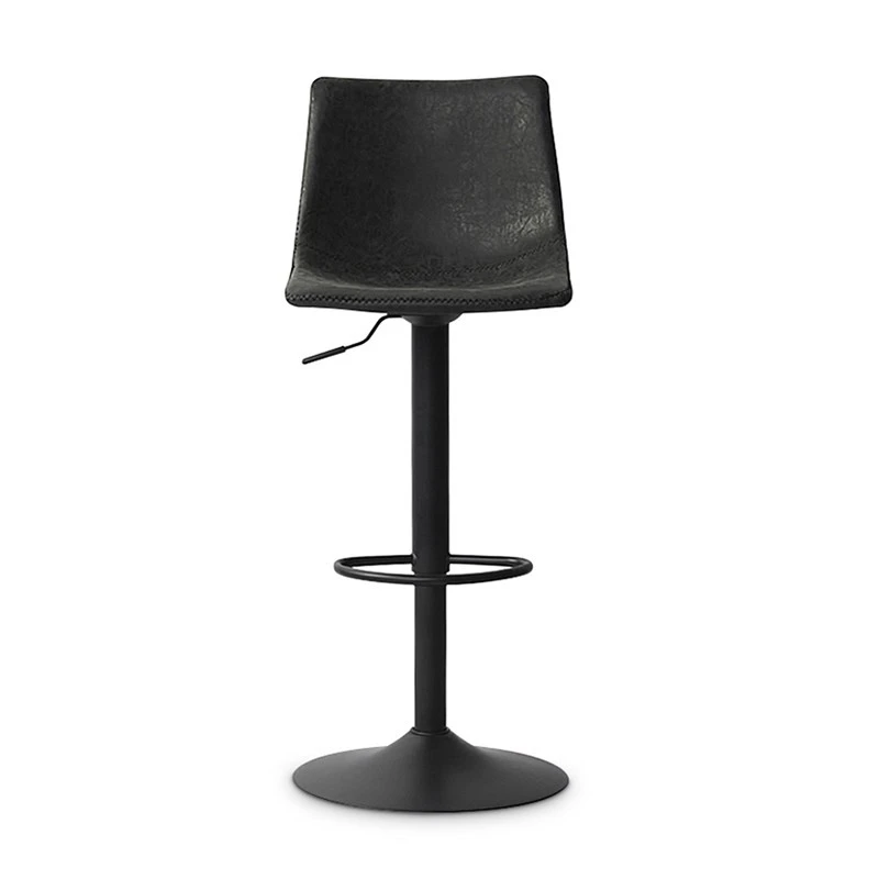 Tabouret De Bar Réglable Trevi PU Noir 4 Tabouret De Bar Réglable Trevi PU Noir – Image 4
